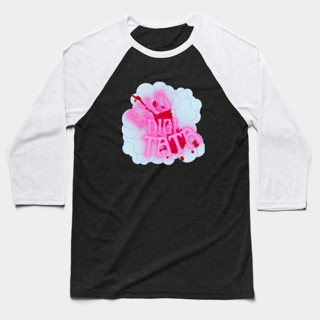 Exo Digi TaTa Baseball T-Shirt by The Official Shoppe of Lady Raven's Mirror